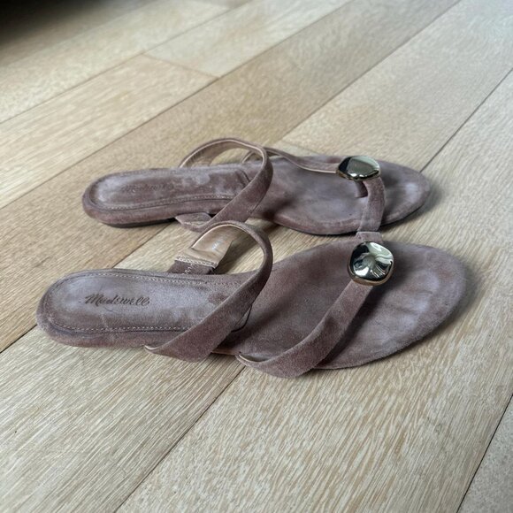 Madewell Women's The Mila Organic Hardware Thong Slide Sandals - Picture 4 of 5